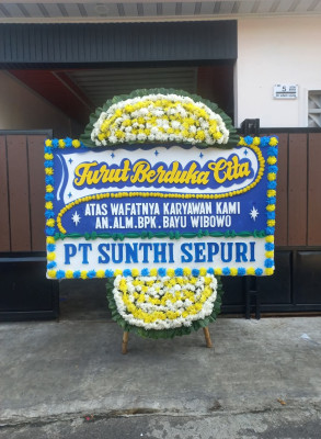 Papan Bunga Duka di Margalaksana
