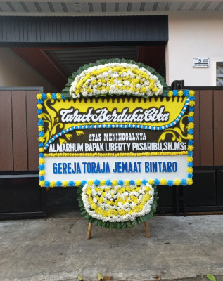 Papan Bunga Duka di Margalaksana